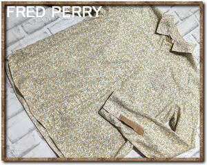 ☆FRED PERRY　フレッドペリー　刺繍入り花柄切替シャツ☆