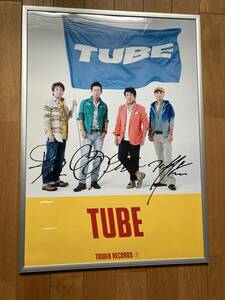 TUBE サイン入りポスター B2サイズ　前田亘輝　春畑道哉　角野秀行　松本玲二