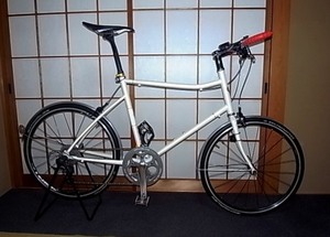 チッタ（citta）ULTEGRA・10S【美車・値下・男女兼用】ホワイト・ブリヂストン・ミニベロ BRIDGESTONE MR-4R用軽量24”ホイール