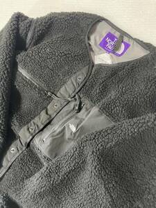 1円～ 中古 THE NORTH FACE PURPLE LABEL ノースフェイス パープルレーベル Wool Boa Fleece Field Cardigan 2WAY ボアフリースジャケット