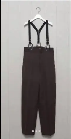 H　エイチ　 HIGH WAIST SUSPENDERS PANTS