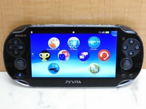 1円〜 中古 SONY PlayStation Vita PCH-1000 Wi‐Fiモデル クリスタル・ブラック 本体 現状渡し