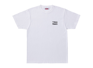TRD × TOMS 半袖 Tシャツ 白 左胸 ロゴ入り サイズ：L ファッション ティーアールディ トムス ホワイト
