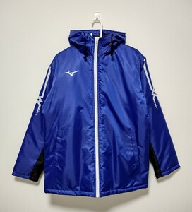 【新品同様】mizuno セミロング ベンチコート Mサイズ　ミズノ 駅伝　マラソン 陸上　中綿ジャケット