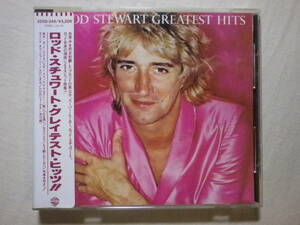 シール帯仕様 『Rod Stewart/Greatest Hits(1979)』(1985年発売,32XD-349,廃盤,国内盤帯付,歌詞付,Maggie May,Tonight