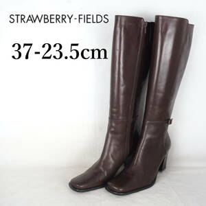 EB4867*STRAWBERRYFIELDS*ストロベリーフィールズ*レディースロングブーツ*37-23.5cm*茶