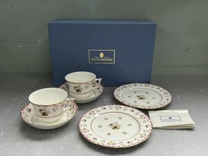 WEDGWOOD ウェッジウッド ビアンカ カップ ソーサー ケーキ皿 6点セット 未使用　箱入 長期保管品