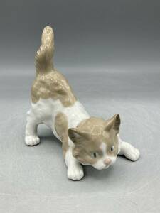 国内発送 リヤドロ 猫 ネコ 置物 フィギュリン 陶器 陶器人形 5091 (61-80-623)