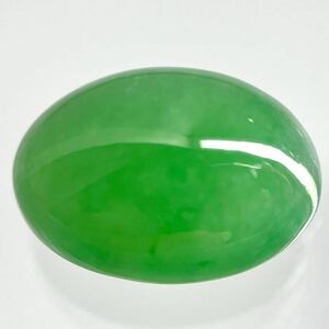 (天然本翡翠5.951ct)a約12.2×9.1mm ルース 裸石 宝石 ジュエリー jade jadeite ジェダイト s