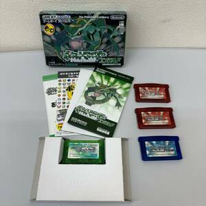 K3398 1円スタート！ ポケットモンスター ゲームボーイアドバンス 4点 エメラルド サファイア ルビー ポケモン