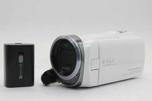 【返品保証】 【録画再生確認済み】ソニー Sony HANDYCAM HDR-CX420 ホワイト 60x バッテリー付き ビデオカメラ v207