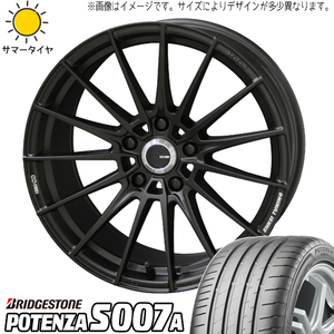 新品 カムリ クラウン 245/35R19 ブリヂストン ポテンザ S007A FC01 19インチ 8.5J +45 5/114.3 サマータイヤ ホイール 4本SET