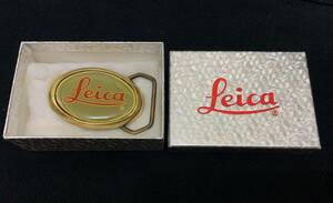 ライカ Leica 超レアー ビンテージ ベルト バックル Solid Brass Belt Buckle 1983年 美品