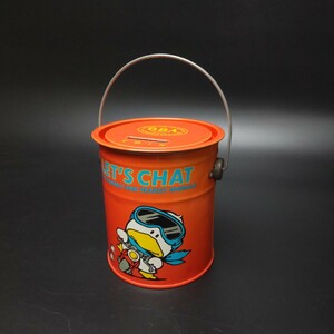 【Let’s Chat】レッツチャット ペール缶 貯金箱 缶ペンケース SONY 昭和レトロ ファンシー雑貨 当時物 80年代キャラクター 