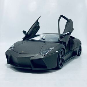 外箱無し burago 1/18 2007 Lamborghini Reventon coupe Matte Gray ランボルギーニ レヴェントン ガルウイングドア開閉