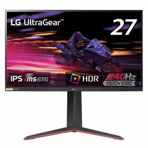 LG ゲーミングモニター UltraGear 27GP750-B 27インチ/フルHD/IPS/240Hz/1ms(GtoG)/HDR/Fr