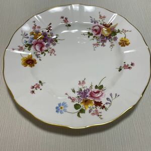 送料無料　匿名配送　royal crown derby ロイヤルクラウンダービー　ポジー　　直径約26センチ　皿　花柄　傷汚れあり