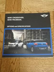 ミニ　クロスオーバー　MINI　CROSSOVER　ペースマン　MINI　PACEMAN　カタログ【2013年(平成25年)4月】　入手困難　【管理番号MN-201304】