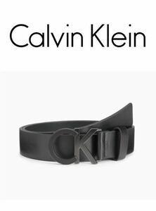 セール新品未使用人気Calvin Klein Jeans LOGO ベルトS ブラック