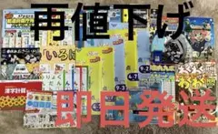 値下げします☆進研ゼミチャレンジタッチ問題集付録漢字ポスター都道府県パズル実験