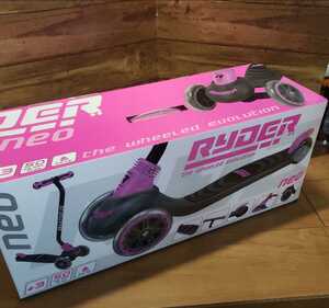 新品キックボード RYDER neo 3-Wheel Scooter(グリーン)プレゼント　ギフト　誕生日　b