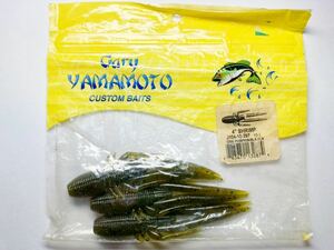 Gary Yamamoto ゲーリーヤマモト SHRIMP シュリンプ 4インチ 3本 検)ディトレーター ファイボス ウェーバー カバークロー ドライブ ボトル