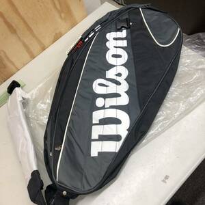 14 Wilson ラケットバッグ 黒 中古 未使用 長期保管品 テニス tennis bag ラケット