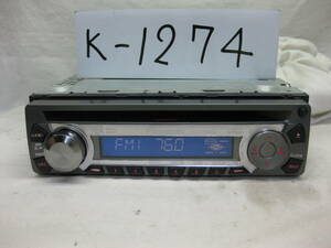 K-1274　Panasonic　パナソニック　CQ-C1301D　MP3　1Dサイズ　CDデッキ　故障品