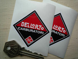 ★送料無料★DELLORTO CARBURATORI INC Sticker デロルト ステッカー デカール 60mm × 60mm 2枚セット