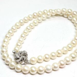 テリ良し!!《アコヤ本真珠ネックレス》M 20.7g 約5.5-6.0mm珠 約40.5cm pearl necklace ジュエリー jewelry DA0/DB0