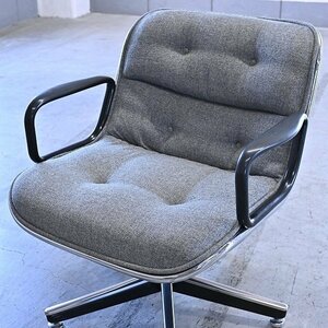 Knoll 30万「ポロックチェア」a チャールズ・ポロック デスク ロッキング機能 回転 事務所 書斎 オフィス 椅子 ノール ジョージネルソン