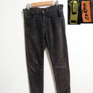 初期 LEVIS LVC 30605 BIGE 黒 ブラック デニムパンツ W28 オレンジタブ リーバイス ビッグE ジーンズ 605 505 復刻 ヴィンテージ 古着/A4