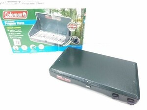 ○未使用 コールマン Coleman PROPANE STOVE ツーバーナーコンロ 5430B700 キャンプ アウトドア 4178 @140 ○