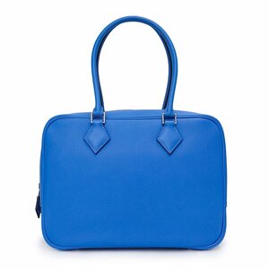 （新品・未使用品）エルメス HERMES プリュム 28 ハンドバッグ ヴォーエバーカラー レザー Blue zanzibar ブルー ザンジバル 青 X刻印 箱付