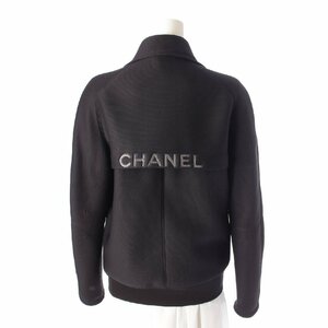 【シャネル】Chanel　スポーツライン 03P バックロゴ ジップアップ ブルゾンジャケット P21090 ブラック 38 【中古】【正規品保証】203889