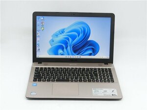 カメラ内蔵/中古/15型/ノートPC/Win11Pro/新品SSD256GB/4GB/CEL　N3060　/ASUS　X541S 　新品無線マウス　MS office2021搭載