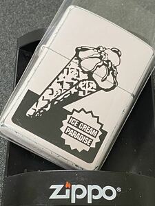 zippo アイスクリーム ヴィンテージ加工 特殊加工 希少モデル 2006年製 ICE CREAM PARADISE シルバーインナー 2007年製