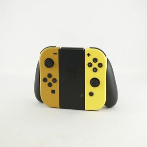 任天堂 Nintendo Switch Joy-Con 左右+グリップ USED品 ジョイコン ニンテンドースイッチ ブラウンｘイエロー 完動品 1円〜 V0415