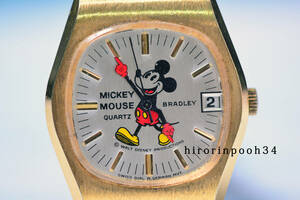 即決　BRADLEY　● Disney　● ミッキーマウス　パイアイ　クォーツ時計　● ミッキー　ブラッドレイ