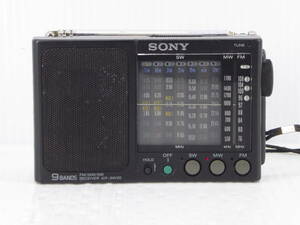 ★☆SONY ワイドFM対応 FM/SW/MWコンパクトラジオ ICF-SW20 日本製 動作品 オマケ新品電池付き☆★