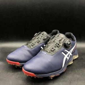 M2717 asics アシックス GEL-ACE PRO4 ゲル エース BOA ボア ゴルフシューズ スパイクシューズ メンズ US8.5/26.5cm ネイビー 1113A002