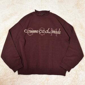 Y2K 00s COMME CA DU MODE MEN / CCM ロゴ ウール ロールネック セーター L XL ボックスシルエット オーバーサイズ