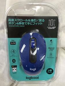 送料350円～ 新品未使用 Logicool Signature M650 ワイヤレスマウス S/Mサイズ クラシックブルー Bluetooth ロジクール