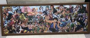 ジャンク 完成品 エンスカイ 950ピース ジグソーパズル ワンピース・クロニクルズ (34x102cm)