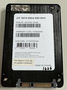  ADATA SSD 120GB【動作確認済み】1626