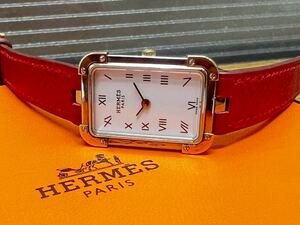 A541 HERMES エルメス　クロアジュール　CR1.220 SS/GP/革　レディース　クオーツ　腕時計