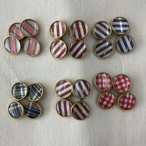 CUFFLINKS x 6 pairs / カフリンクス（カフスボタン）x ６点