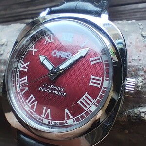 ●希少！●オリス■ORIS 手巻き機械式1980年代ヴィンテージメンズ腕時計アンティーク即納　男性人気ブランド0505e