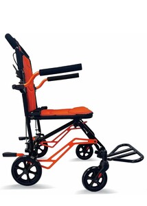 0604/1601 Care-Parents 折り畳み車椅子 軽量 コンパクト 簡易式介助車椅子 アルミ製 折りたたみ式 車椅子 介護用品 (CP-01411)同梱不可