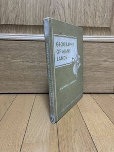 GEOGRAPHY OF MANY LANDS☆超ユースド☆洋書☆ハードカバー☆古書☆クリックポスト☆地学☆地理☆地理学☆地勢自然地理学☆英語